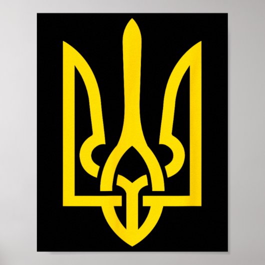 Tryzub Symbol Of Ukraine ポスター (正面)