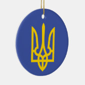 Tryzub Ukrainian Ornament セラミックオーナメント (右)
