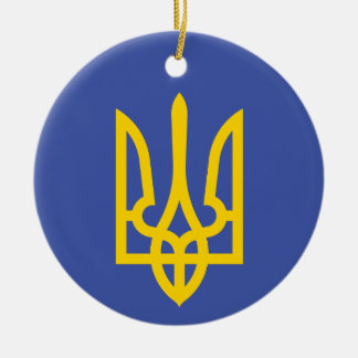Tryzub Ukrainian Ornament セラミックオーナメント