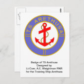 TSアレスサのバッジ ポストカード (正面/裏面)