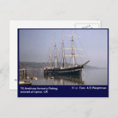 TSアレトゥーサ(元ペキン) 、アプナーに係留 ポストカード (正面/裏面)