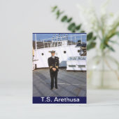 TS アレトゥーサ、チーフ P0、一日船長 ポストカード (スタンド正面)
