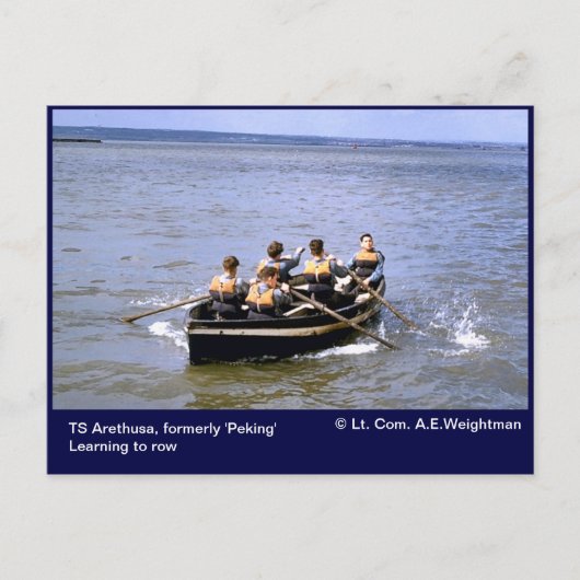 TS Arethusa学が行く ポストカード (正面)