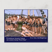 TS Arethusa、以前は「Peking」 "Stand簡単" ポストカード (正面)