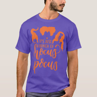 Ts Just A Bunch Hocus_Pocus面白い魔女ハロウィン Tシャツ