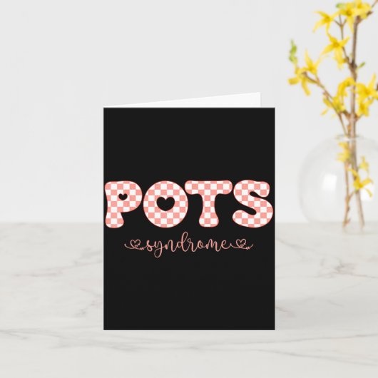 Ts Syndrome Valentine Day Funny Chronic Illness Aw カード (黄色い花)