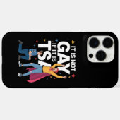 TSAならゲイじゃない 面白いセキュリティ 航空会社 Case-Mate iPhoneケース (裏面 (横))