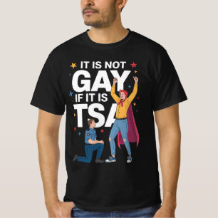 TSAならセクシーじゃない おもしろい セキュリティー 飛行機 Tシャツ