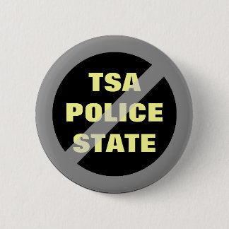 TSAの警察国家ボタン無し 缶バッジ