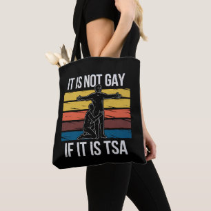 TSAセキュリティはゲイじゃない LGBTQプライド トートバッグ