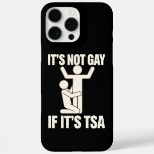 TSAセキュリティチェックならゲイじゃないもん!LGBTQ面白グッズ iPhone 16 PRO MAXケース