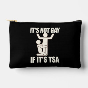 TSAセキュリティチェックはゲイじゃない!LGBTQユーモア アクセサリーポーチ