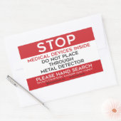 TSA医療機器 長方形シール (封筒)