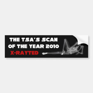 TSA: 2010年のスキャン バンパーステッカー