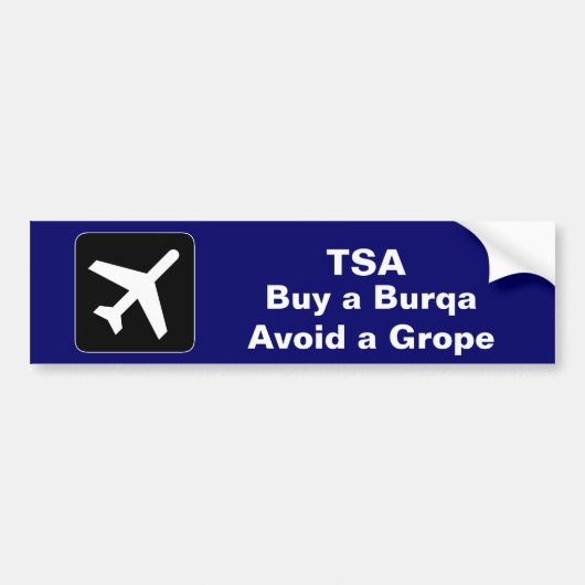 TSA Burqa バンパーステッカー (正面)