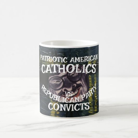 TSA DOJ FV コーヒーマグ VD STD トランプ トランプ GOP コーヒーマグカップ (中央)