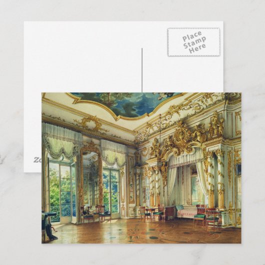 Tsar Alexander Iの寝室 ポストカード (正面/裏面)