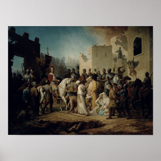 Tsar Ivan IV conquering Kazan in 1552, 1894 ポスター (正面)