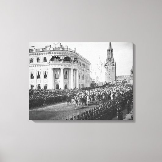 Tsar Nicholas（1868年～1918年）のアレクサンドラへの結婚 キャンバスプリント (正面)