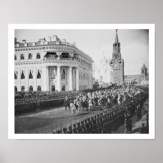 Tsar Nicholas（1868年～1918年）のアレクサンドラへの結婚 ポスター (正面)