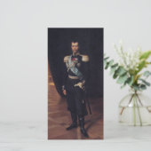 Tsar Nicholas IIのポートレート(Albert Edelfelt著) カード (スタンド正面)