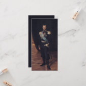 Tsar Nicholas IIのポートレート（Albert Edelfelt著） カード (正面/裏面インサイチュ)