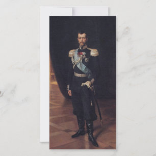 Tsar Nicholas IIのポートレート(Albert Edelfelt著) カード