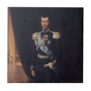 Tsar Nicholas IIのポートレート(Albert Edelfelt著) タイル