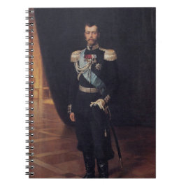 Tsar Nicholas IIのポートレート（Albert Edelfelt著） ノートブック