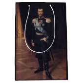 Tsar Nicholas IIのポートレート（Albert Edelfelt著） ミディアムペーパーバッグ (正面)