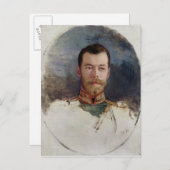 Tsar Nicholas II 1898のポートレートのための勉強 ポストカード (正面/裏面)
