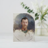 Tsar Nicholas II 1898のポートレートのための勉強 ポストカード (スタンド正面)