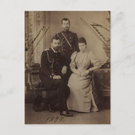 Tsar - TSARINA MARIA & SONS Romanov Russia #087 ポストカード (正面)