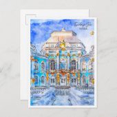 Tsarkoye Seloロシア旅行水の色 ポストカード (正面/裏面)