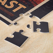 Tsavo East National Park Kenya Illustration Travel ジグソーパズル (側面)