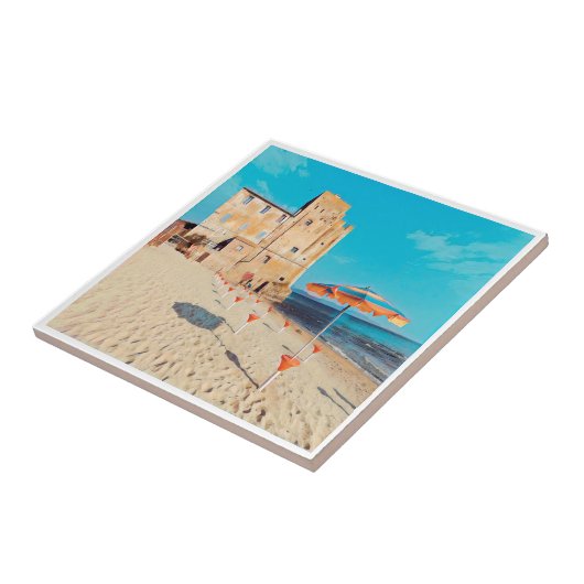 TSC003 TORRE MOZZAフォロニカ湾, タイル (側面)