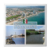 TSC007 FOLLONICAモザイク – トスカーナ，イタリア， タイル (正面)