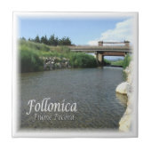 TSC014 FOLLONICA,ヒツジ川,トスカーナ, タイル (正面)