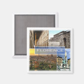 TSC028 FLORENCE – モザイク – トスカーナ – 冷蔵庫 マグネット (正面/裏面)