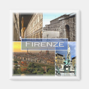 TSC029 FLORENCE – モザイク – トスカーナ – 冷蔵庫 マグネット