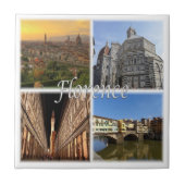 TSC033フィレンツェ、モザイク、トスカーナ、セラミックタイル タイル (正面)