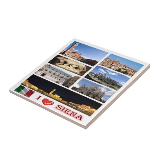 TSC035 SIENA I love, mosaic, Tuscany, タイル (側面)