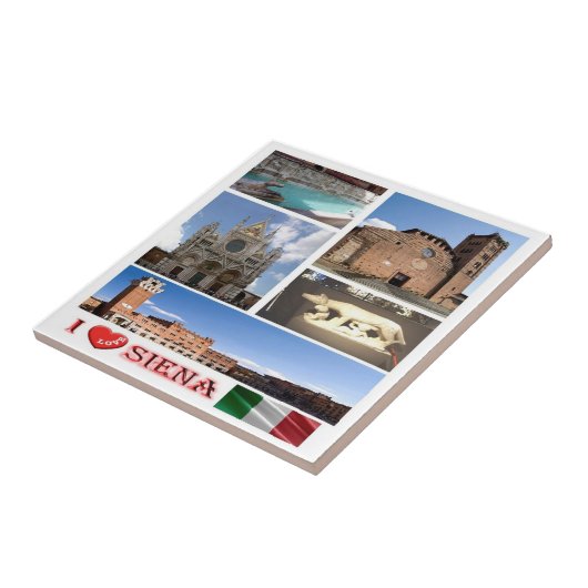 TSC037 SIENA I Love, Mosaic, Tuscany, タイル (側面)