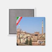 TSC042 SIENAパノラマ、トスカーナ、冷蔵庫 マグネット (正面/裏面)