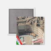 TSC054 SIENA Piazza del Campo, Tuscany,冷蔵庫 マグネット (正面/裏面)