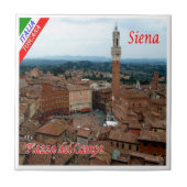 TSC056 SIENA、Piazza del Campo、トスカーナ、 タイル (正面)