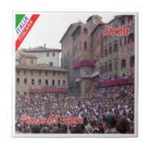 TSC059 SIENA、P.zza del campo、トスカーナ、 タイル (正面)