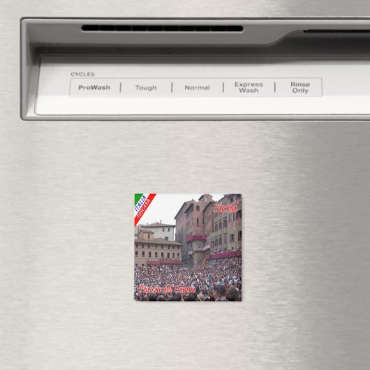 TSC059 SIENA, P.zza del campo, Tuscany,冷蔵庫 マグネット (インサイチュ (食洗機))