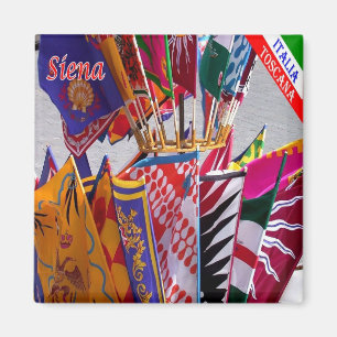 TSC063 SIENA、コントレードのバナー、冷蔵庫 マグネット