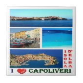 TSC066 CAPOLIVERI, ELBA島，トスカーナ， タイル (正面)